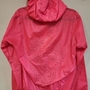 Sugar Skull Adidas Pink Vintage NEO Adidas Wind Breaker.